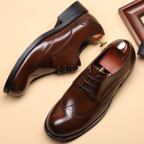New Retro Men Leather Shoes